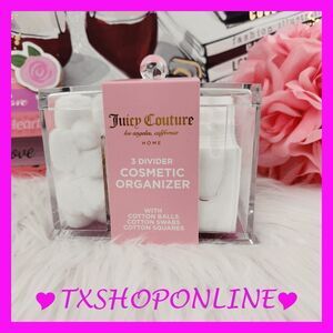 💕💕{Juicy Couture} 3 divider cosmetic organizer 💕💕 NWT